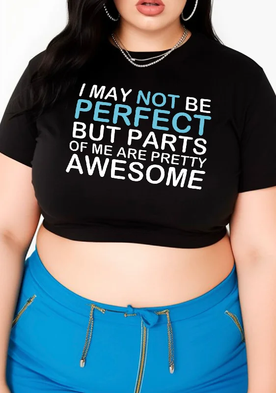 Sneak Peek Sale Curvy I May Not Be Perfect Baby Tee