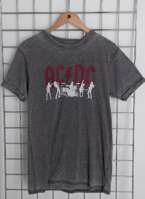 The Best Prices Daisy Street Licensed Relaxed T-Shirt With ACDC Silhouettes Print