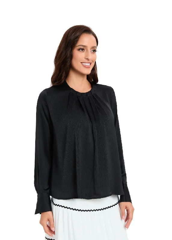 New Arrival Chic Sophistication Black Top