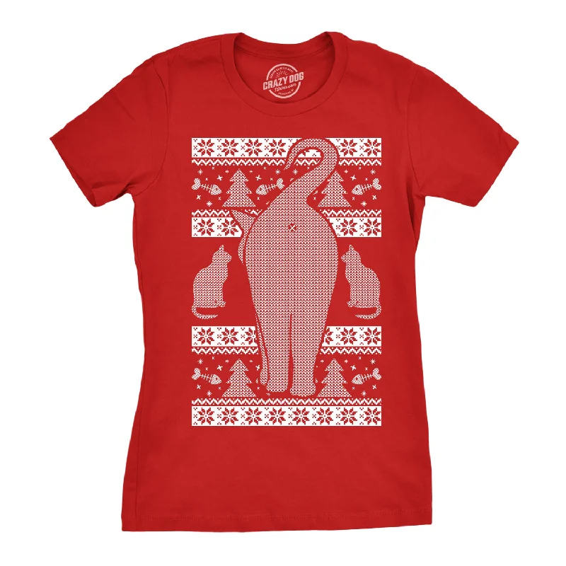 Reduced Price Festive Feline Butt Women's T Shirt
