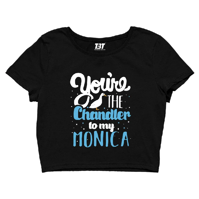 Extra Discount Friends Crop Top - Chandler To My Monica