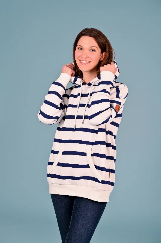 Weekend Price Cuts Galore Billie2 Ivory Stripe Hoodie