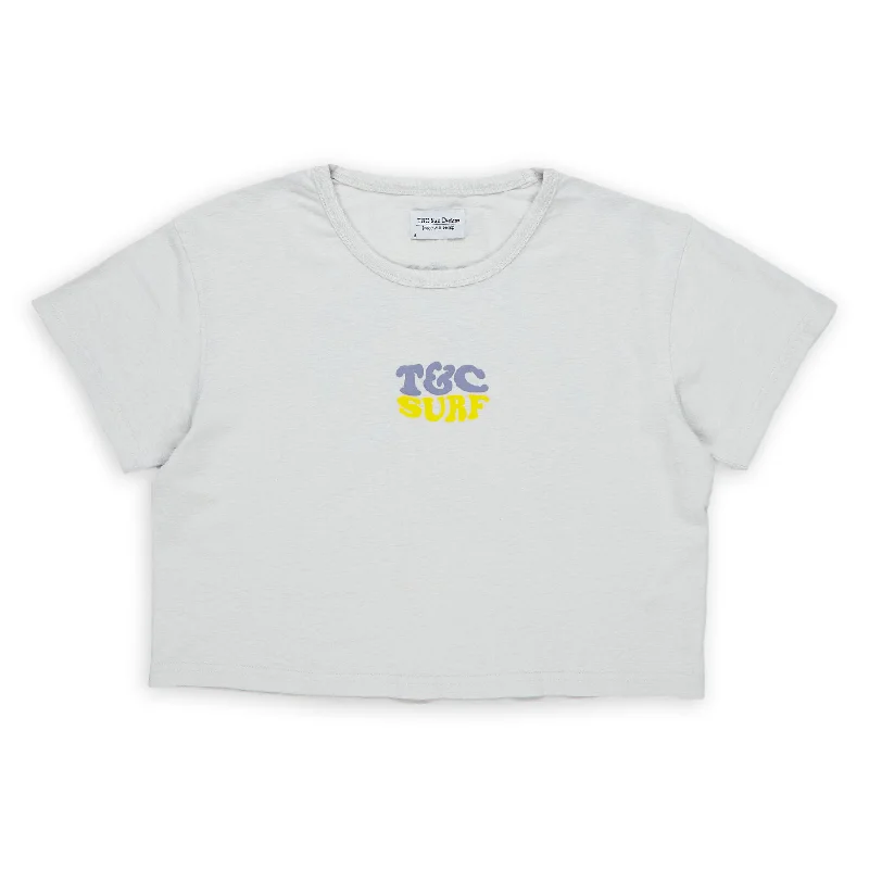 Reduced Prices T&C Surf Designs Women Kenny Flash Crop  S/S Tee - Fade Grey