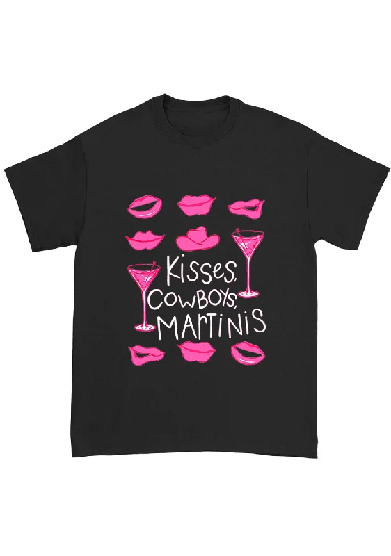 Now or Never Kisses Cowboys Martinis Chunky Shirt