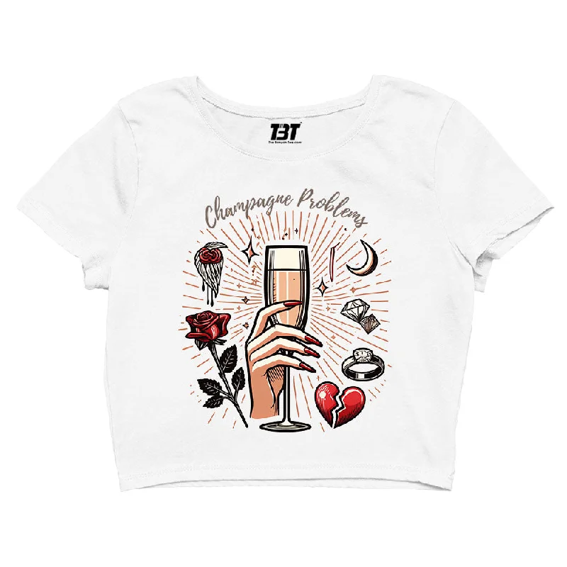 Price Slash Taylor Swift Crop Top - Champagne Problems