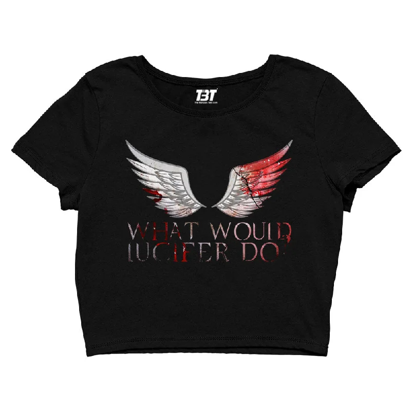 Clearance Sale Lucifer Crop Top - What Would Lucifer Do?