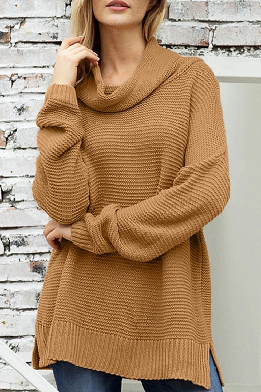 Weekend Offers That Please Side Slit Turtleneck Long Sleeve Sweater | Winter Sweater | Sweater Weather Weekend Offers That Please Side Slit Turtleneck Long Sleeve Sweater | Winter Sweater | Sweater Weather