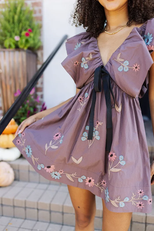 Weekend Bargains to Grab At The Table Dress - Dark Plum