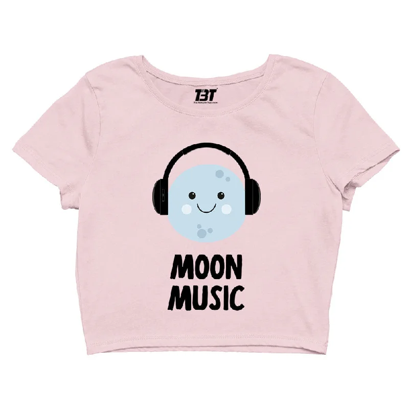 One-Day Only Crop Top - Moon Tunes