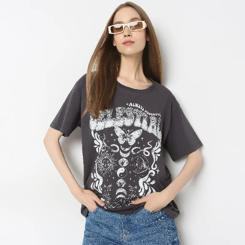 Price Cut Oversize Graphic T-Shirt