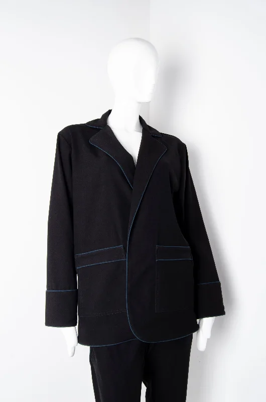 Weekend Bargains to Relish Black Pyjama Chic Shirt