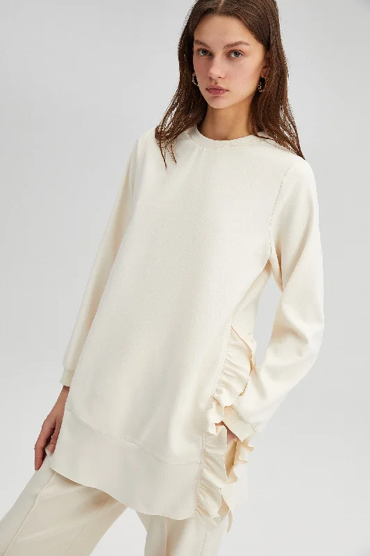 Weekend Special RUFFLED CREPE TUNIC