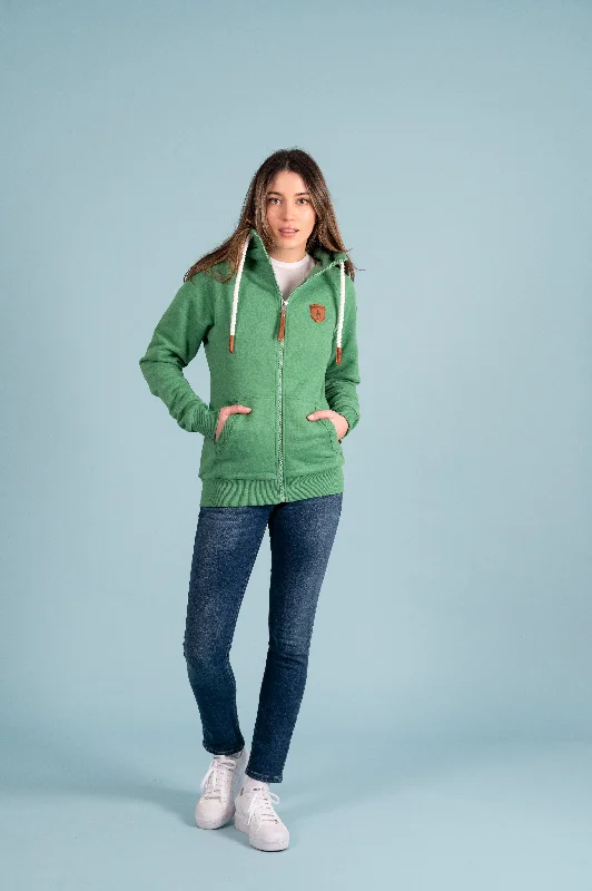 Super Bargain Hera Emerald Green Full-Zip Hoodie