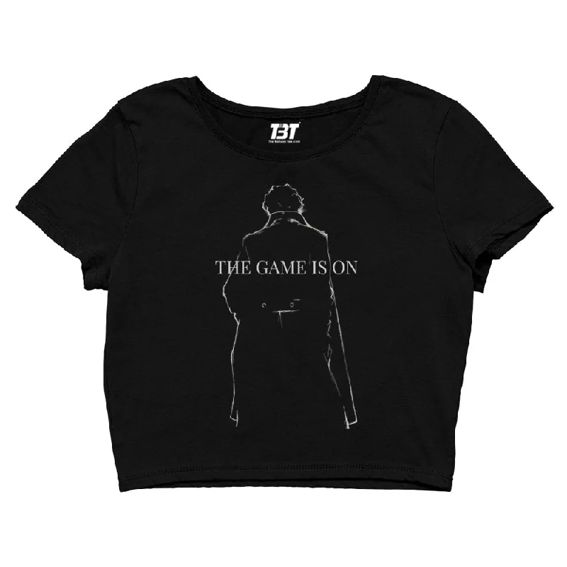 Online Deal Sherlock Crop Top - The Game Is On