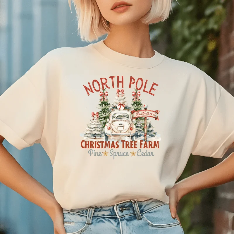 The Best Deal North Pole Christmas Tree Farm Graphic Tee