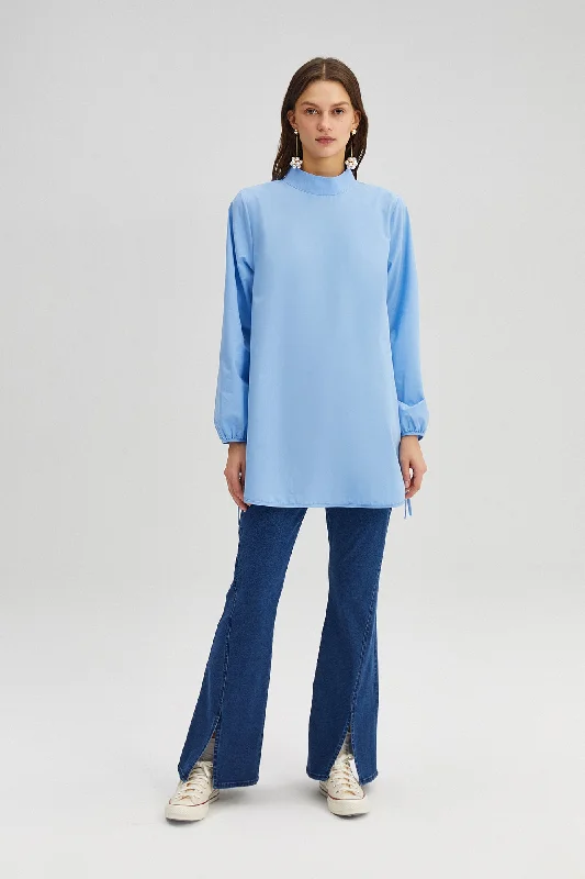 Exclusive Preview TURTLENECK POPLIN TUNIC TOP