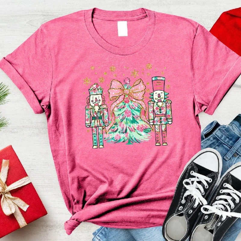 Bargain Blast Pink Cartoon Nutcracker Graphic Tee