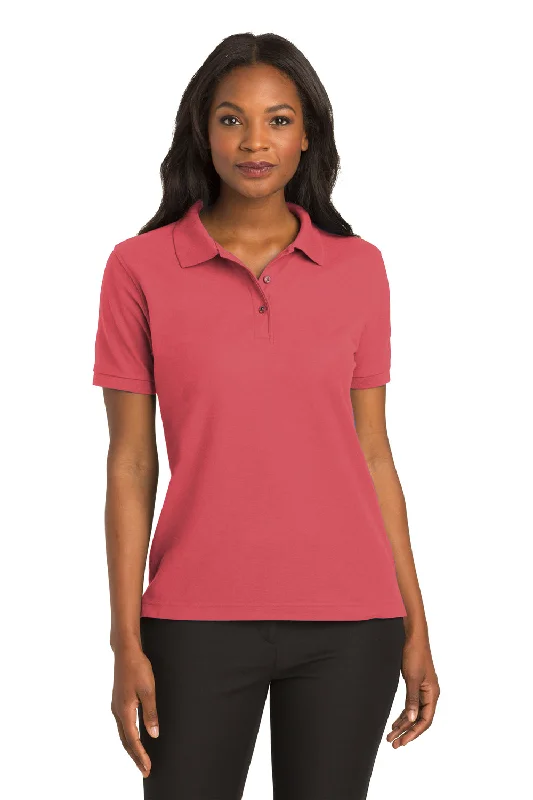 Weekend Specials to Celebrate Port Authority Womens Silk Touch Wrinkle Resistant Short Sleeve Polo Shirt - Hibiscus Pink Weekend Specials to Celebrate Port Authority Womens Silk Touch Wrinkle Resistant Short Sleeve Polo Shirt - Hibiscus Pink