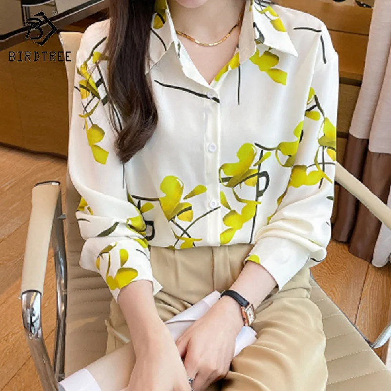Weekend Specials to Snag Ready to Ship Printed Long Sleeves Chiffon Shirts Women's Autumn Single Breasted Blouses and Shirt Tops Real Shot T28010X Weekend Specials to Snag Ready to Ship Printed Long Sleeves Chiffon Shirts Women's Autumn Single Breasted Blouses and Shirt Tops Real Shot T28010X