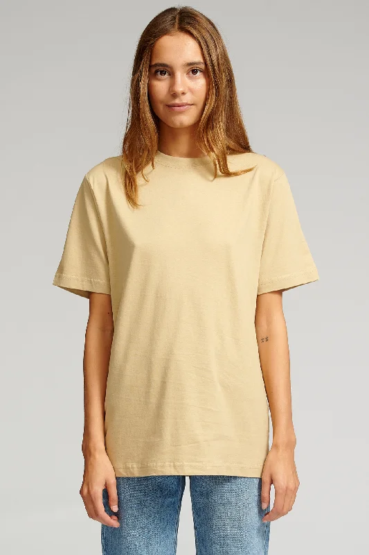 Quick Deals Oversized T-shirt - Beige