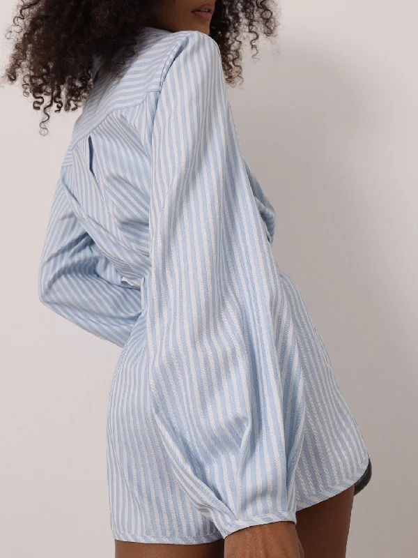 Mega Sale Imogen Candy Stripe Shirt | Blue/White