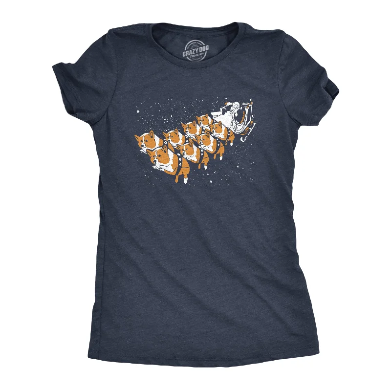 Crazy Deals Corgi Sleigh Women's T Shirt