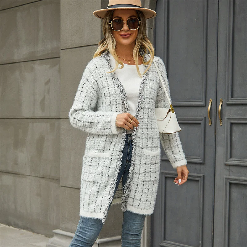 Weekend Offers That Impress Stylish Colorful Striped Fringed Cardigan Knit Jacket Wholesale Womens Clothing Weekend Offers That Impress Stylish Colorful Striped Fringed Cardigan Knit Jacket Wholesale Womens Clothing