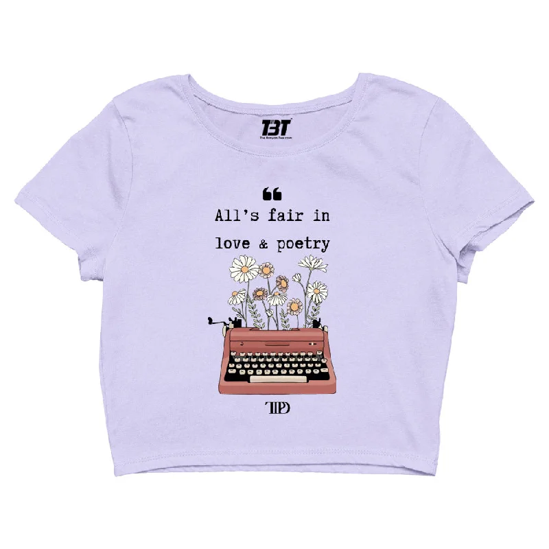 Discount Days Taylor Swift Crop Top - Love & Poetry