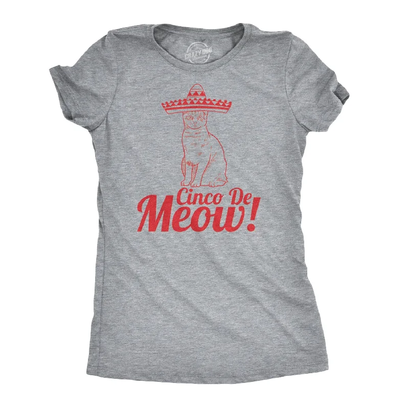 Closeout Deal Cinco De Meow Cat Women's T Shirt