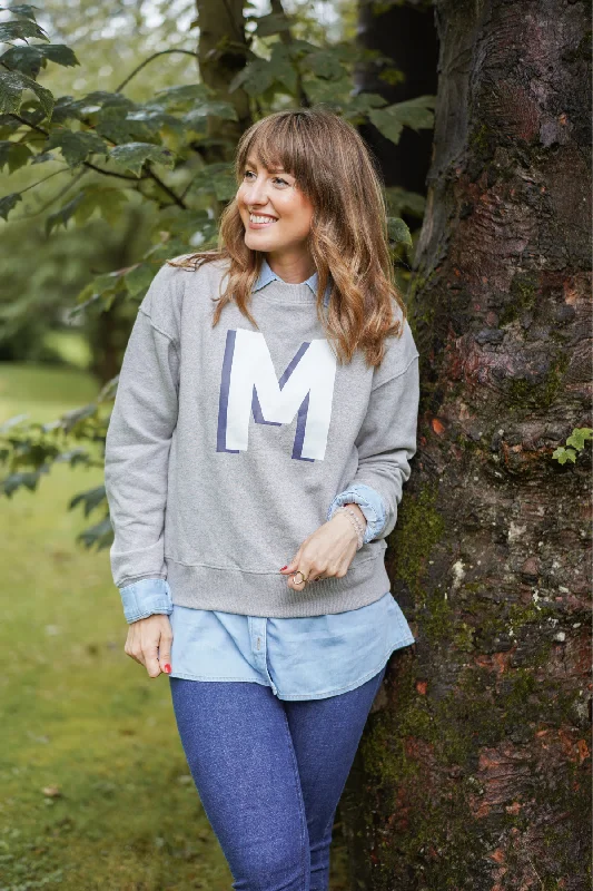 Take Advantage Varsity Initial Boyfriend Sweatshirt