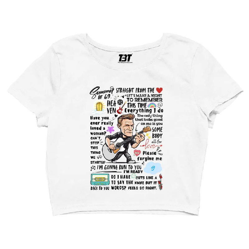 Discount Mania Bryan Adams Crop Top - Everything I Doodle