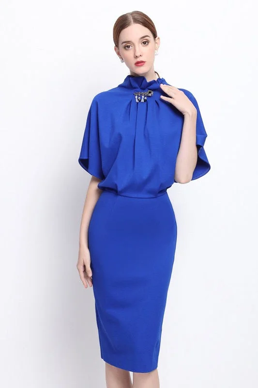Flash Deals Dolman Sleeve Dress W/ Bead Detail