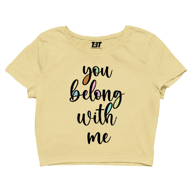 Today’s Deal Taylor Swift Crop Top - You Belong With Me