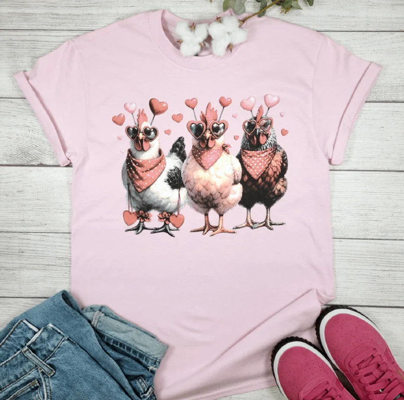Unbeatable Prices Valentines Day Chickens T-shirt