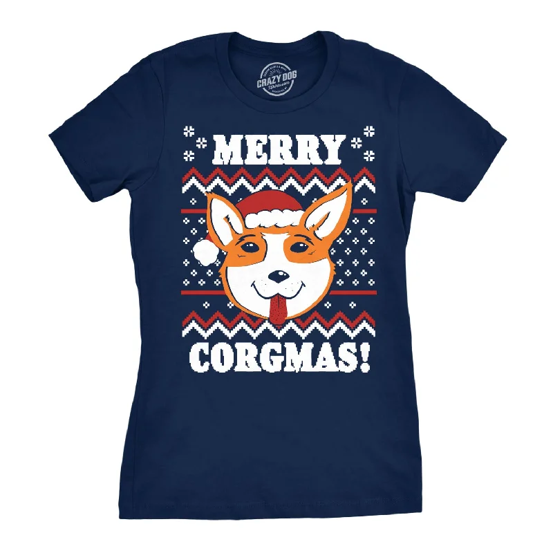 Fantastic Savings Merry Corgmas Ugly Christmas Sweater Women's T Shirt