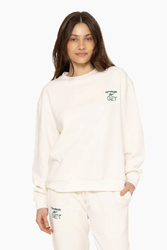 Can't Resist HEAVYWEIGHT SWEATS REEBOK X SET CREWNECK - BLANC