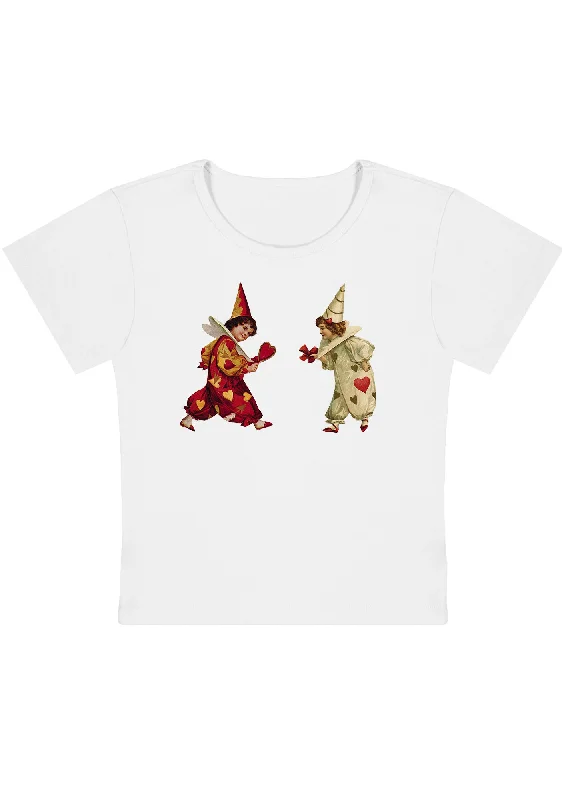 Great Deal Heart Bow Knot Kids Y2K Baby Tee
