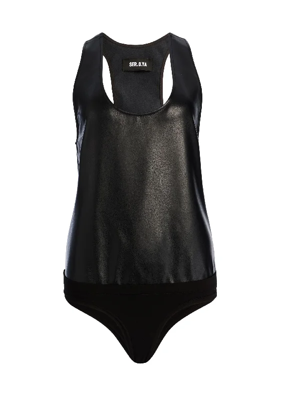 Weekend Deals That Excite Nina Vegan Leather Bodysuit