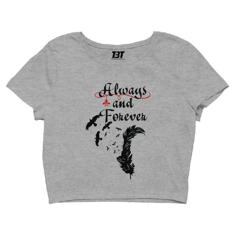Special Price The Vampire Diaries Crop Top - Always and Forever