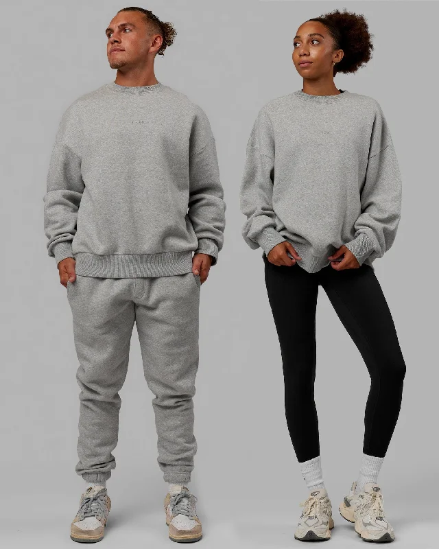 Amazing Deals Unisex MVP Sweater Oversize - Light Grey Marl