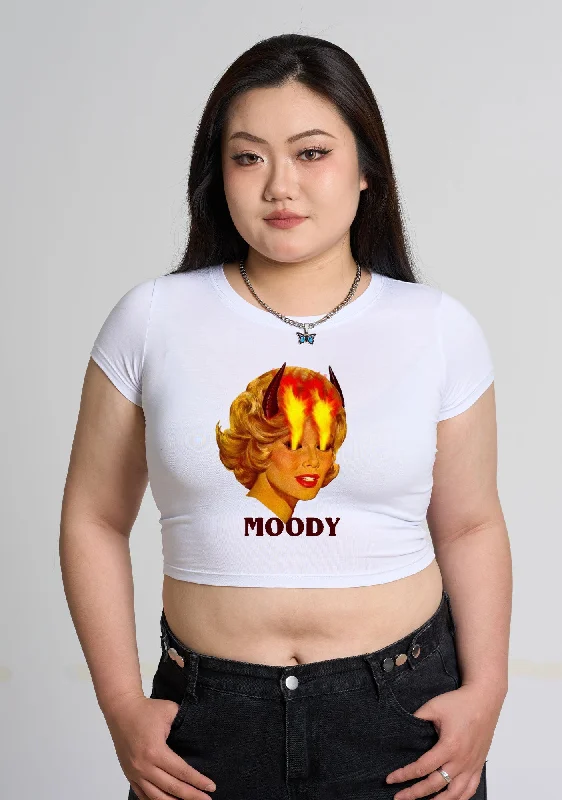 Big Savings Curvy Moody Angry Woman Baby Tee