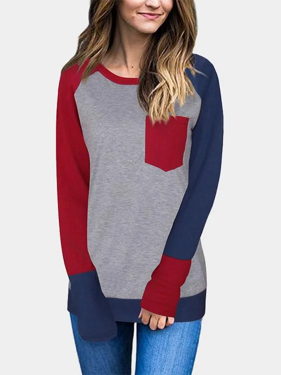 Weekend Bargains to Relish Custom Round Neck Long Sleeve Bodycon Hem Burgundy T-Shirts