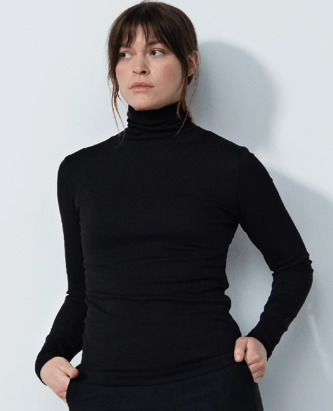 Weekend Bargains to Cherish SIZE XL - DAILY SPORTS Ancona Roll Neck 201 Black