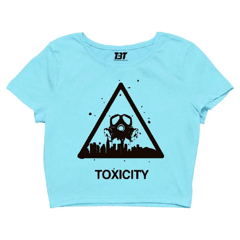 Discount Mania System Of A Down Crop Top - Toxicity