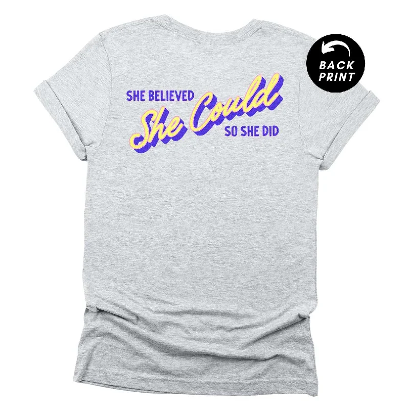 Doorbuster Deal She Believed She Could So She Did Feminist T-Shirt