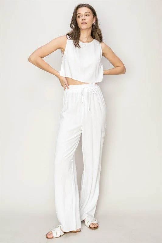Clearance Sale Linen Top and Pants Set