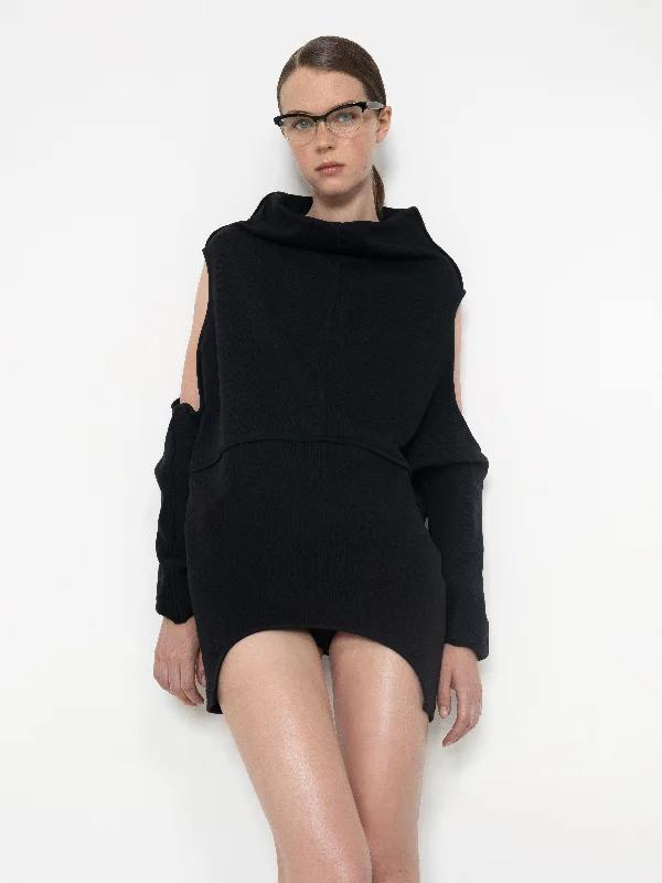 Massive Savings Cutout Sweatshirt Mini Dress