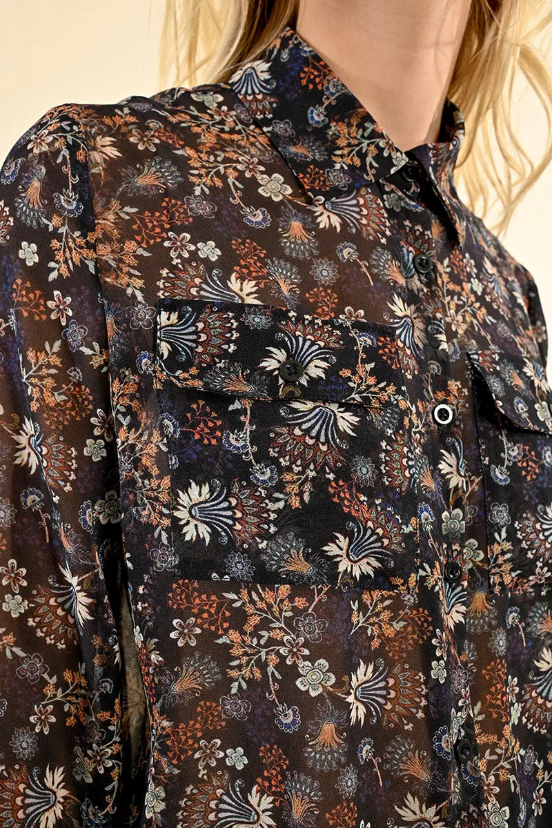 Crazy Deal PRINTED VOILE BLOUSE