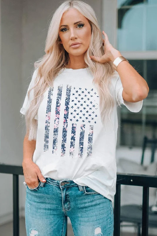 Value Deals Stars and Stripes Graphic Tee