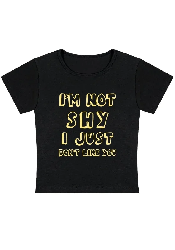 Weekend Flash Sale I Just Don't Like You Y2k Baby Tee